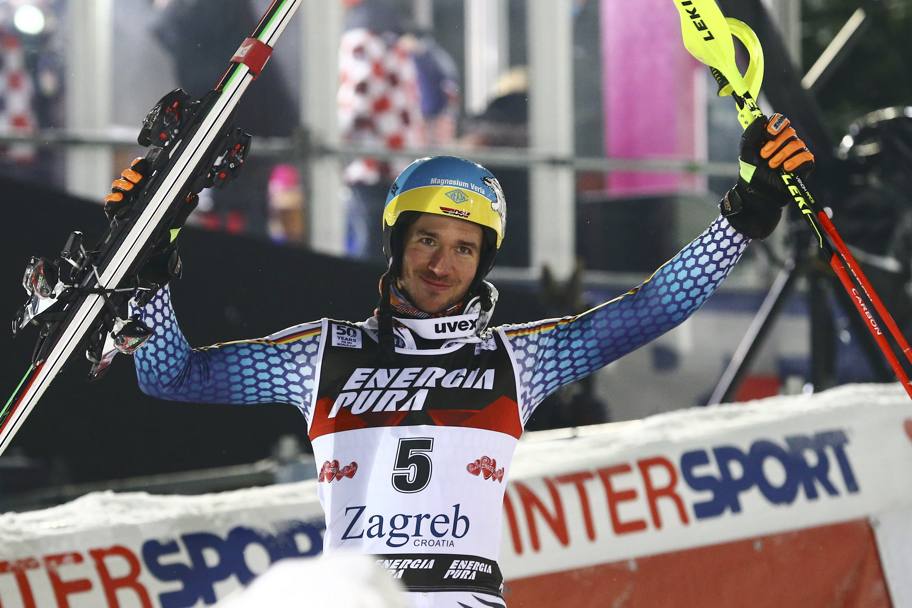 Felix Neureuther  comunque soddisfatto del secondo posto (Reuters)